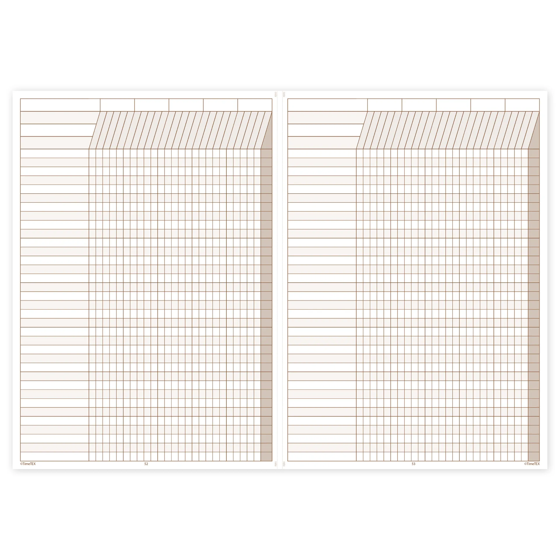 TimeTEX Heft Universal-Listen A4, 64 Seiten