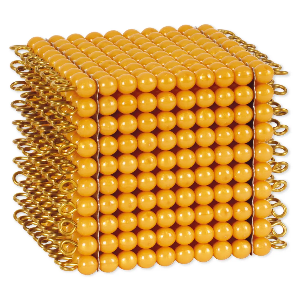 TimeTEX 1 zlatá kostka z 1000 perel "Montessori Premium"