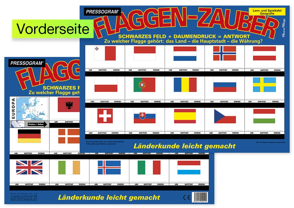 TimeTEX Zaubertafel "Flaggen-Zauber" Europa