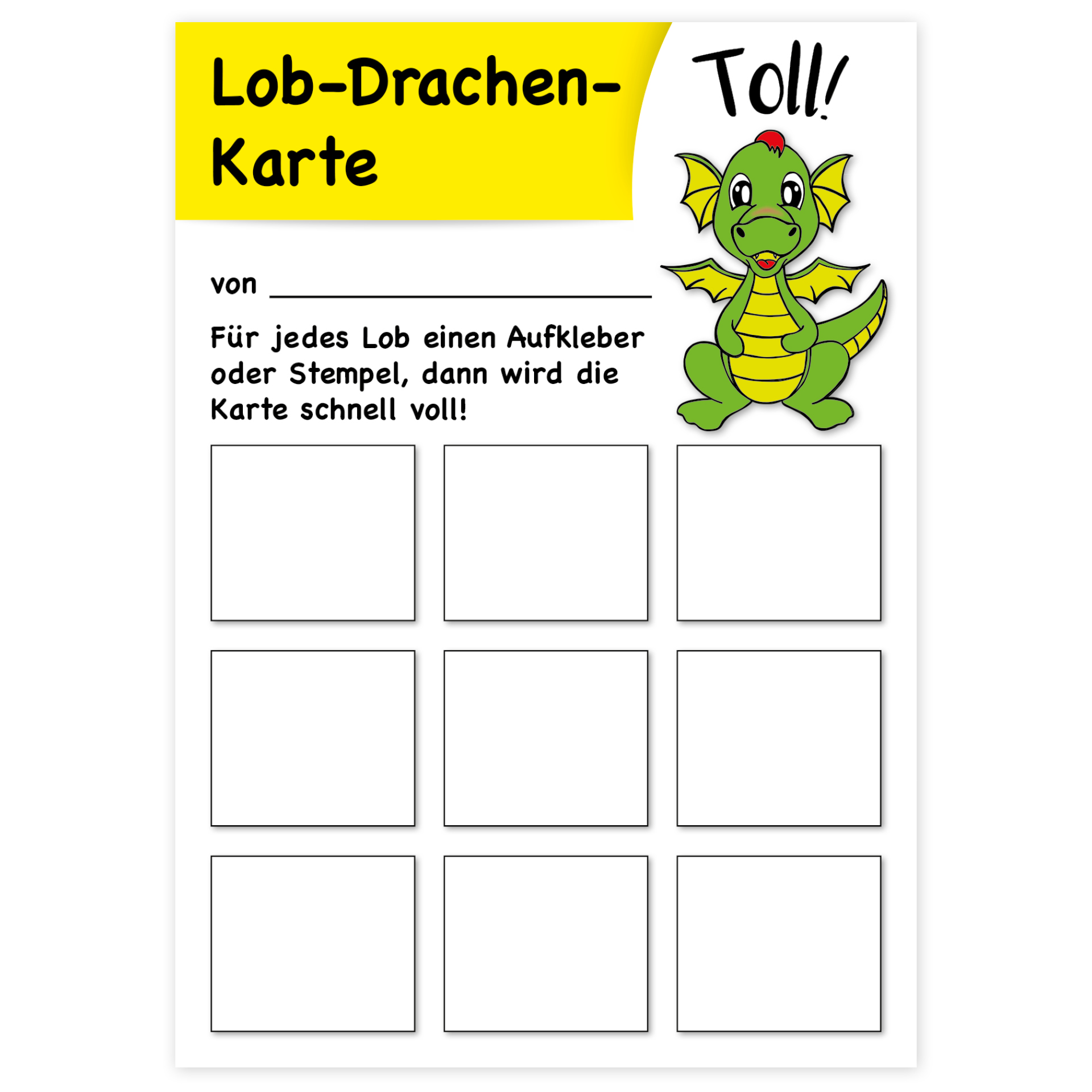 Lob-Drachenblock A6, 30 Blatt