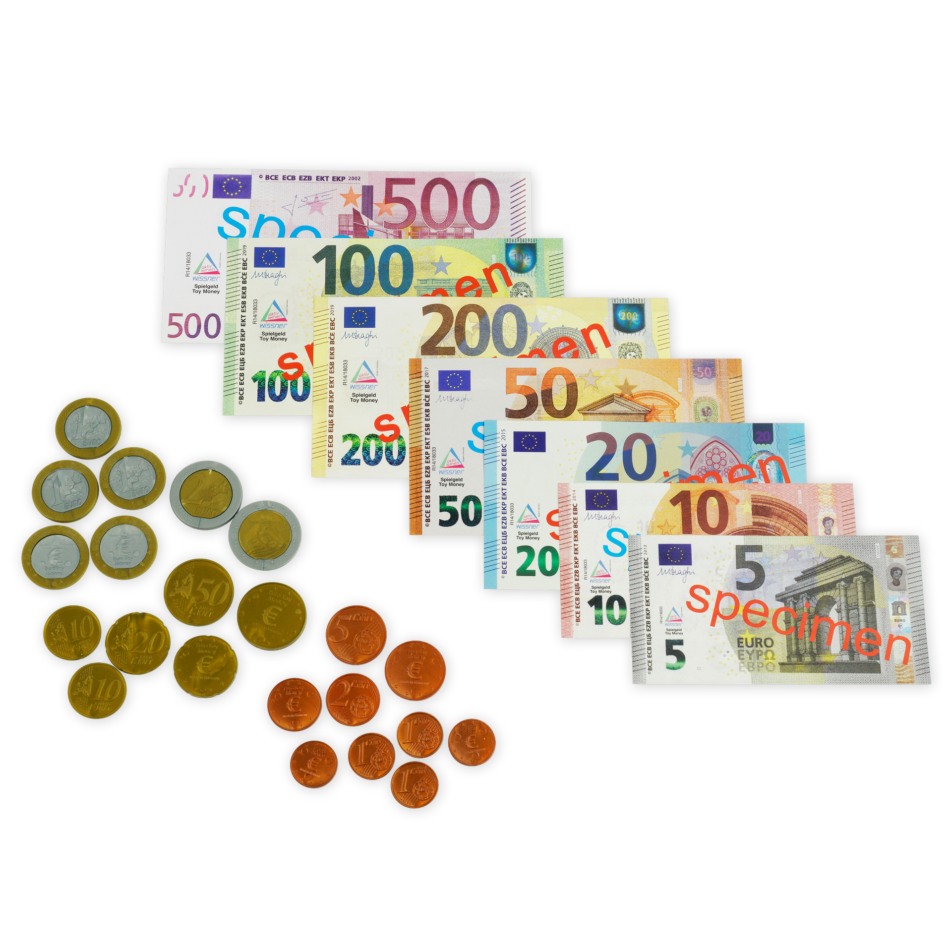 Set Euro-Rechengeld, 44-tlg. Set Euro-Rechengeld, 44-tlg.