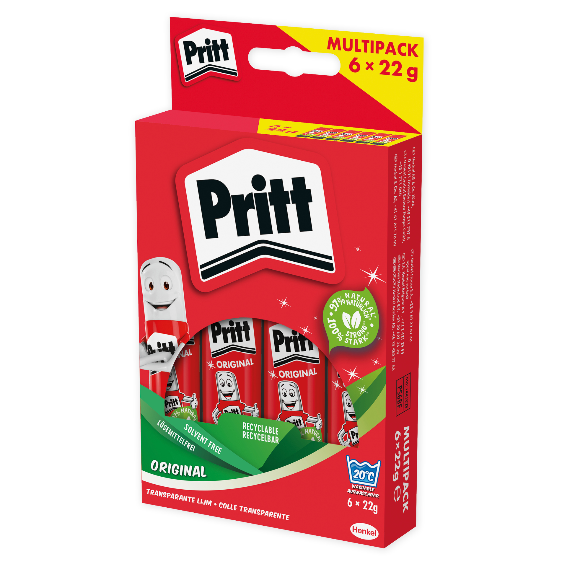 Hagemann Pritt Klebestift Set 6x 22 g