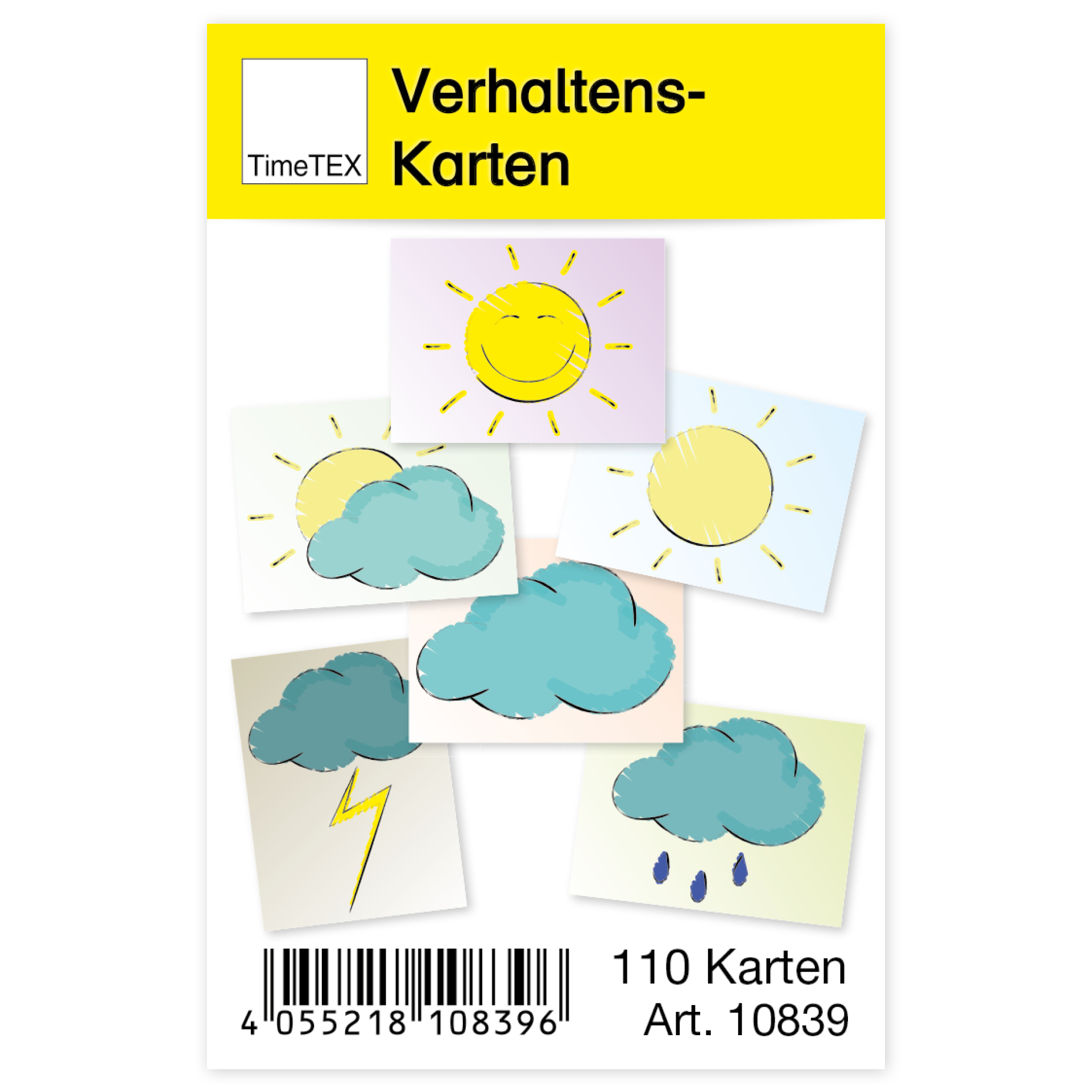 TimeTEX Verhaltens-Karten im Etui, 110 Stück