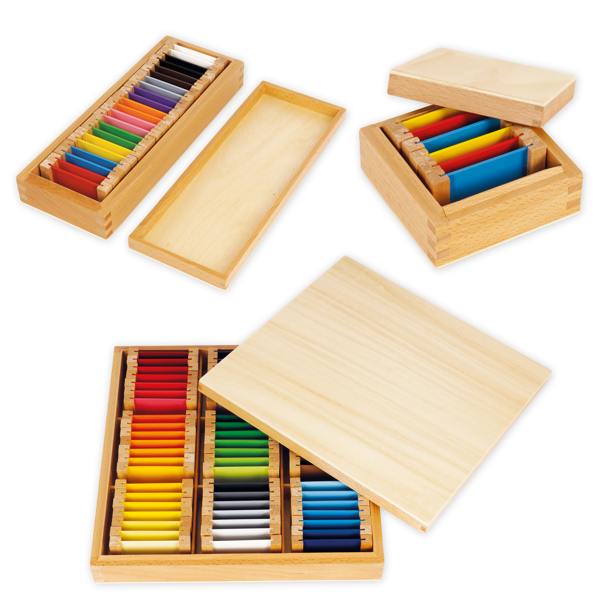 TimeTEX Set Farbtäfelchen, Satz 1-3 "Montessori Premium"