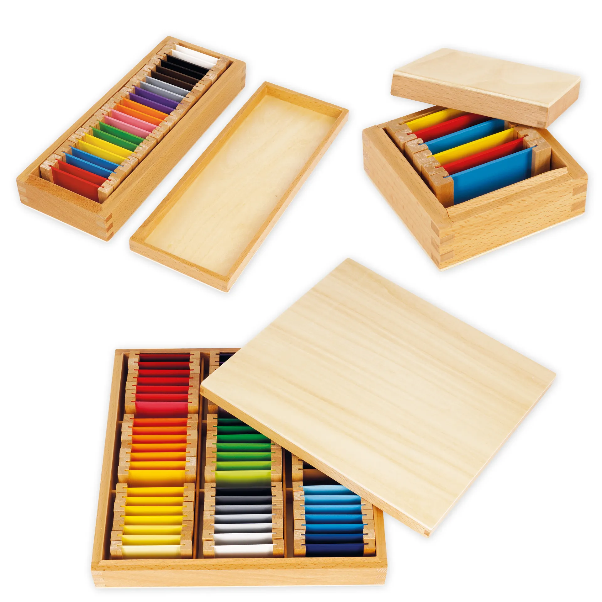 TimeTEX Set Farbtäfelchen, Satz 1-3 "Montessori Premium"
