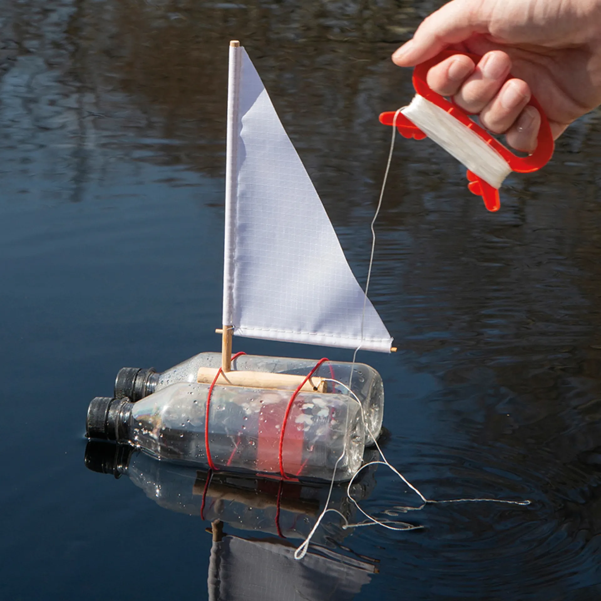 Bastelset "Segelboot", 3-tlg.