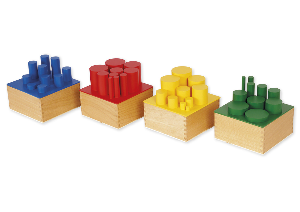 TimeTEX Farbige Zylinder "Montessori Premium" TimeTEX Farbige Zylinder "Montessori Premium"