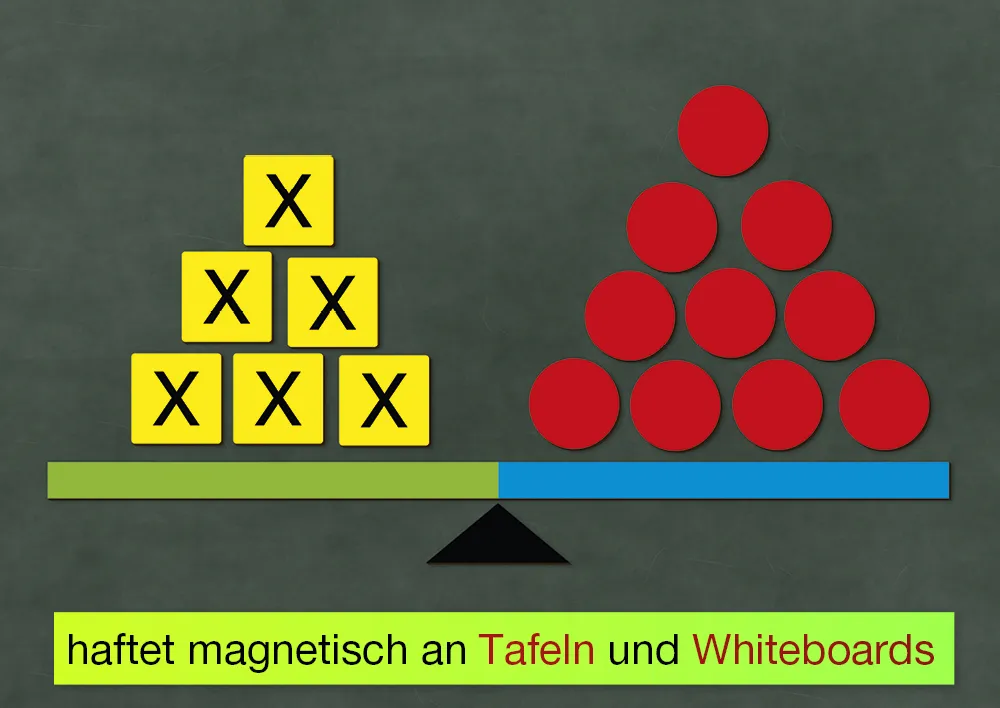 Waage-Modell, magnetisch, 44-tlg., in Box