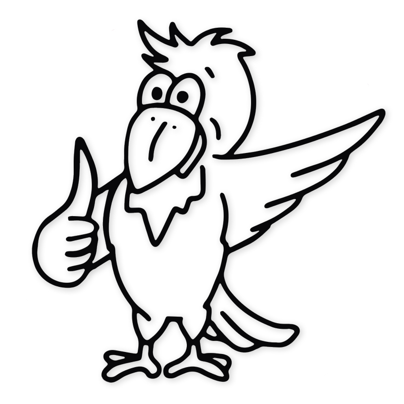 Seriegrafistämpel "Perpetuum" rund "Raven"