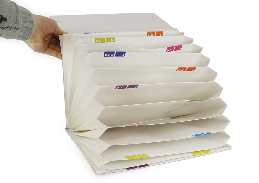 Fächermappe aus Pappe A4-Plus, farbig Fächermappe aus Pappe A4-Plus, farbig