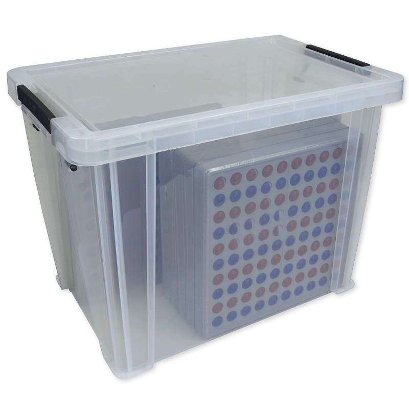 Klassensatz ABACO für 100-er Zahlenraum, rot-blau, 8-tlg., in Box