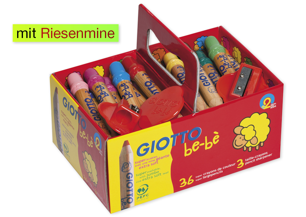GIOTTO be-bé Jumbo-Farbstifte, 39-tlg.