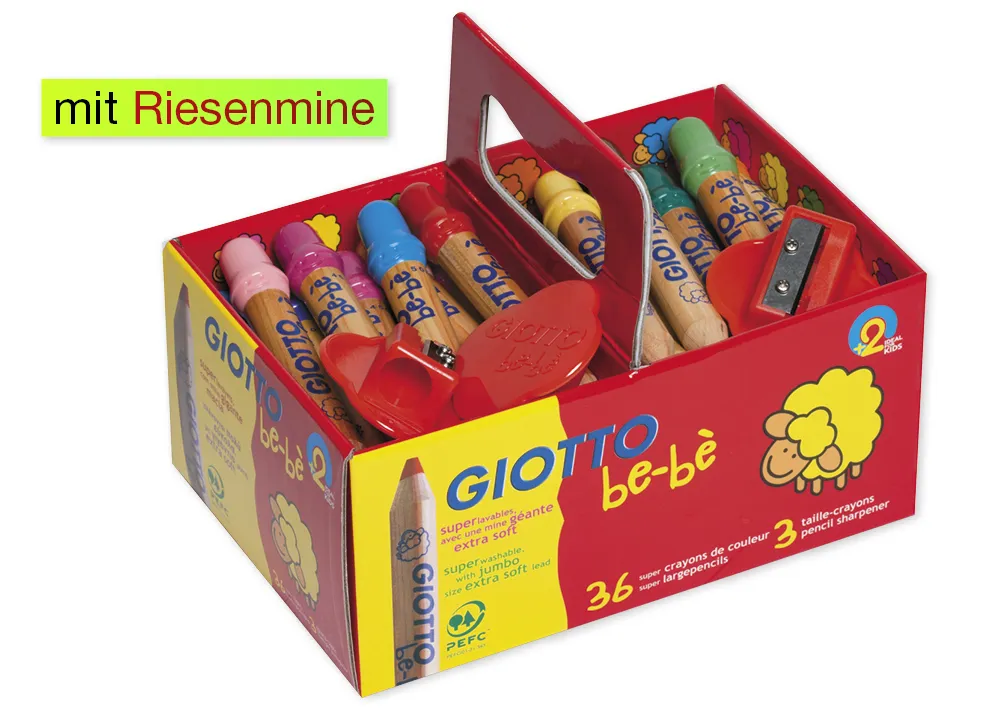 GIOTTO be-bé Jumbo-Farbstifte, 39-tlg.
