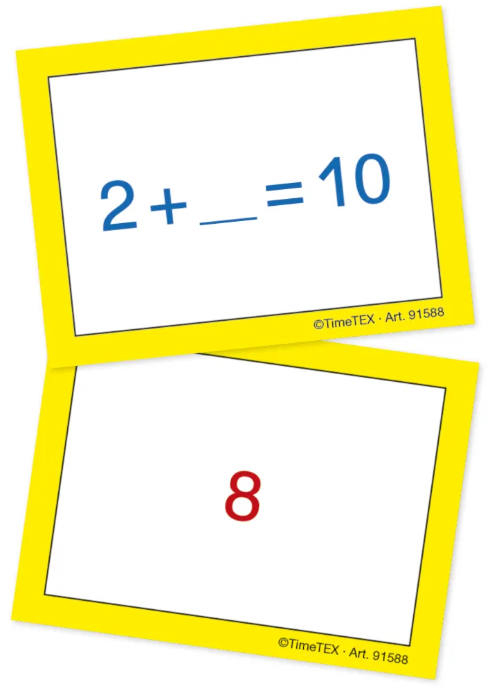 Kortspel för kartongdatorer, nummerområde upp till 20/nummerområde upp till 100