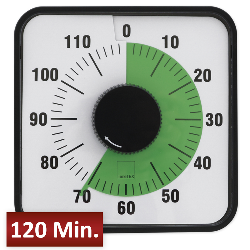 Minuteur TimeTEX automatique et magnétique, 120 minutes, 19x19 cm