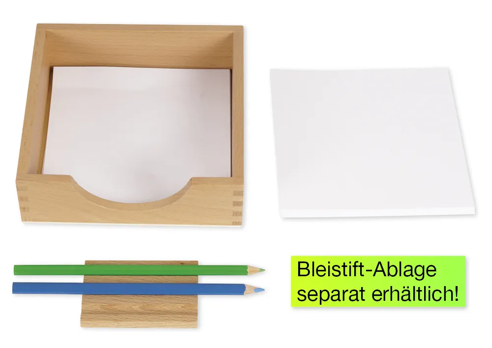 TimeTEX Kästchen für Einsatzfigurenpapier, 14 x 14 cm "Montessori Premium"