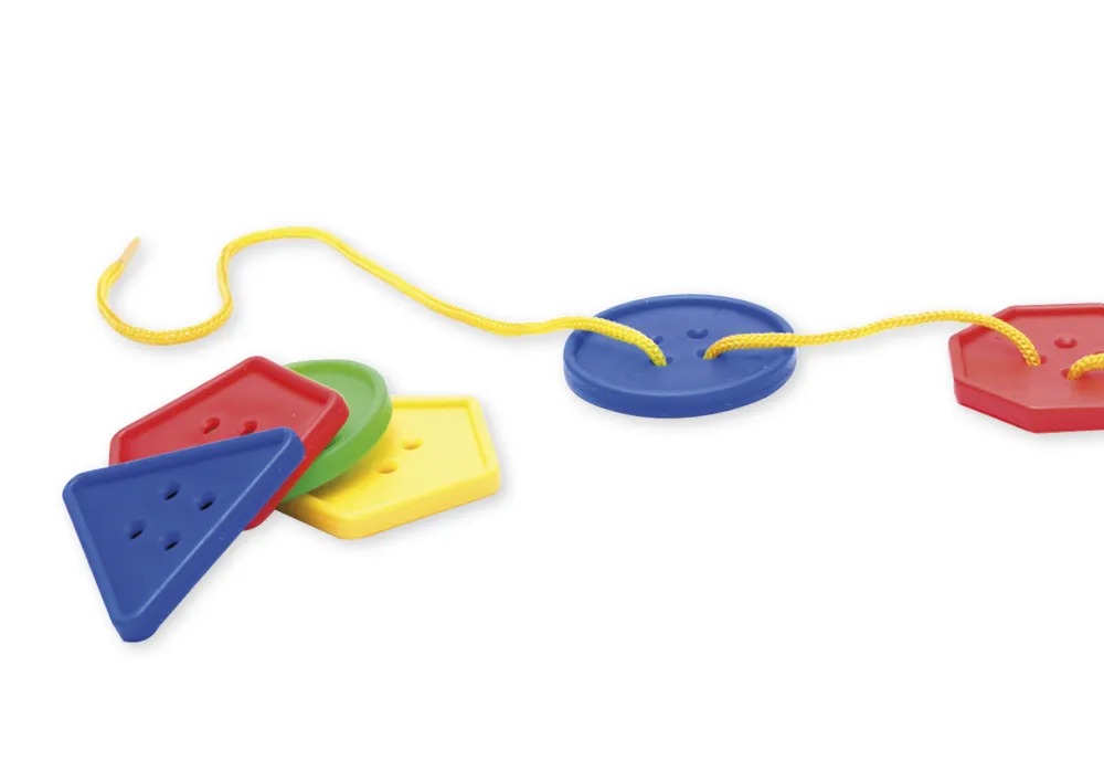 Knöpfe-Fädelspiel, 130-tlg.