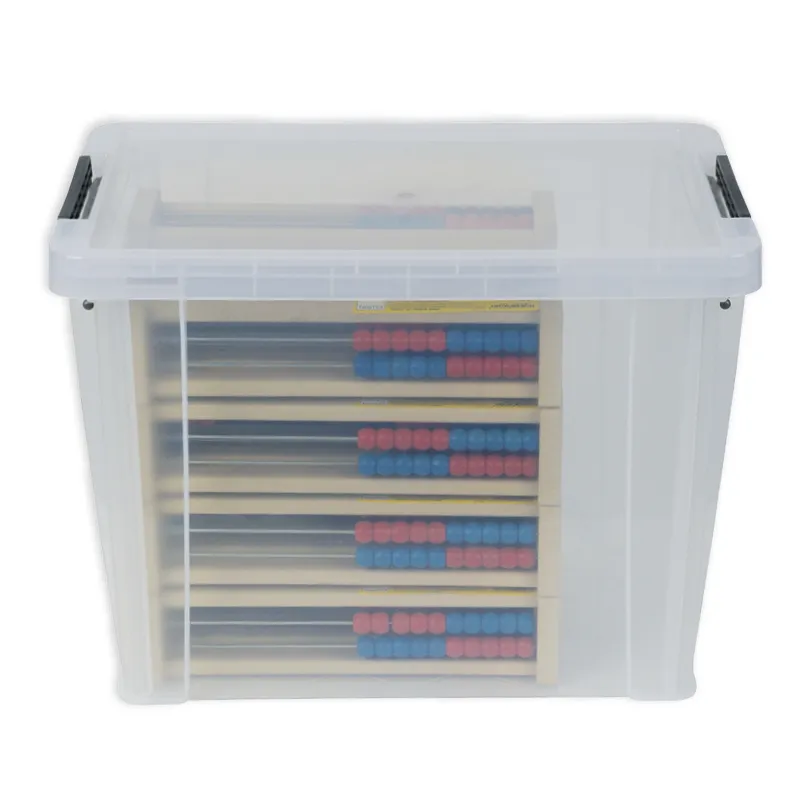 Klassensatz Rechenrahmen für 20-er Zahlenraum rot/blau, gerade Seitenteile, 25-tlg. in Box