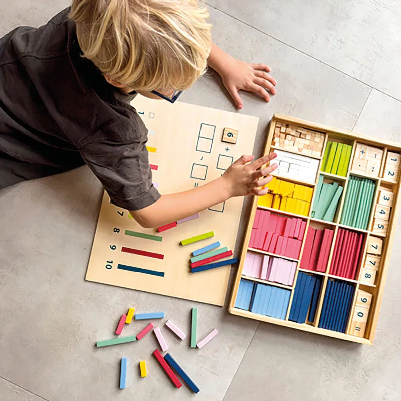 Lernbox "Rechenstäbchen und Zahlen", 460-tlg. Lernbox "Rechenstäbchen und Zahlen", 460-tlg.