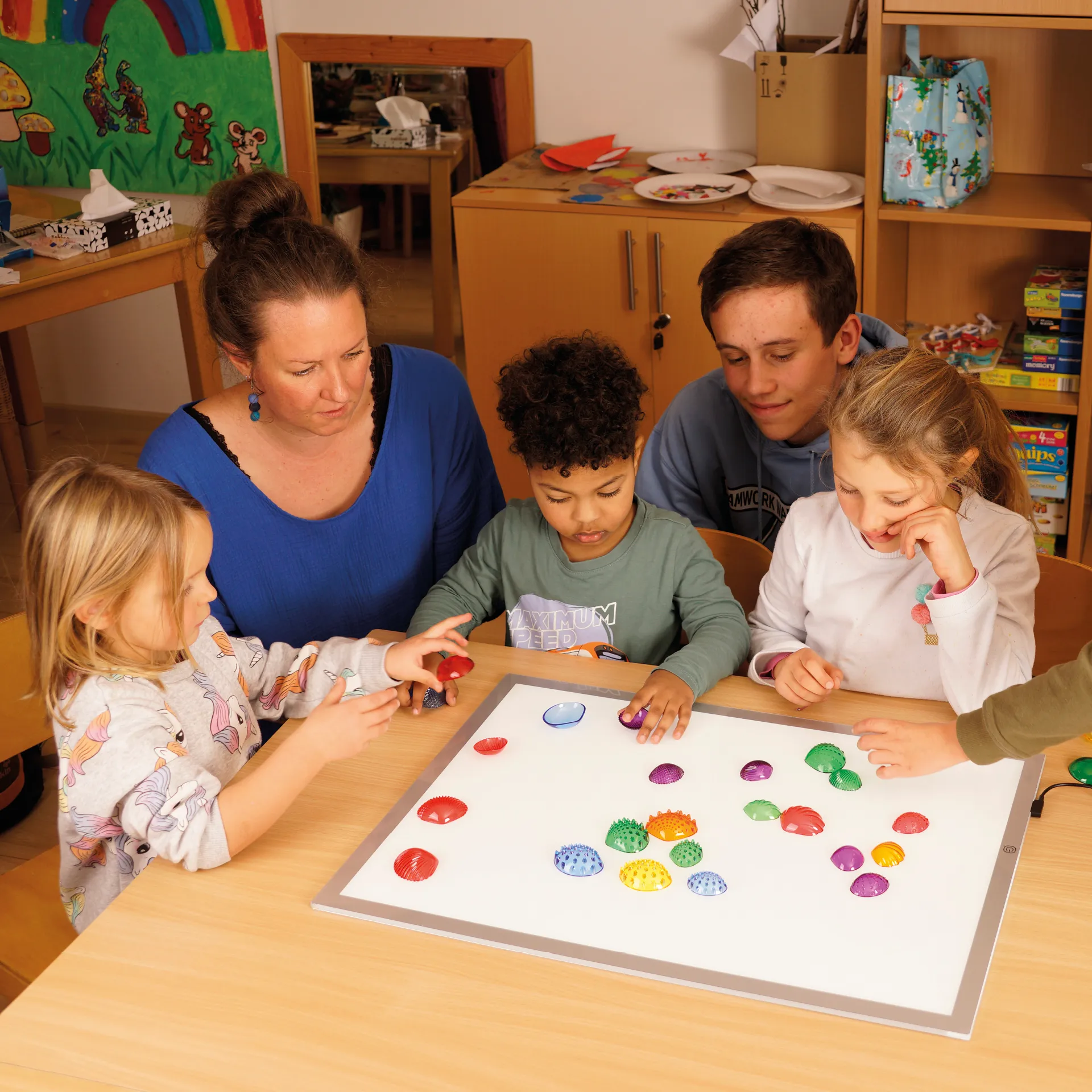 Muschel-Set, transparent und taktil, 108-tlg. Muschel-Set, transparent und taktil, 108-tlg.