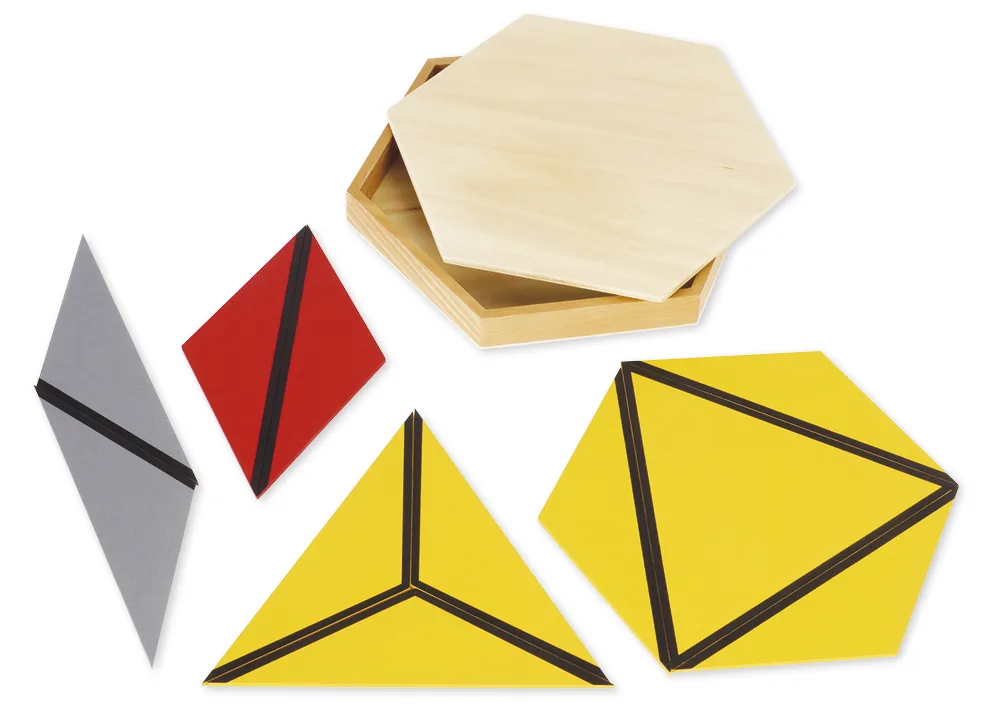 5 boîtes de triangles constructeurs TimeTEX « Montessori Premium »