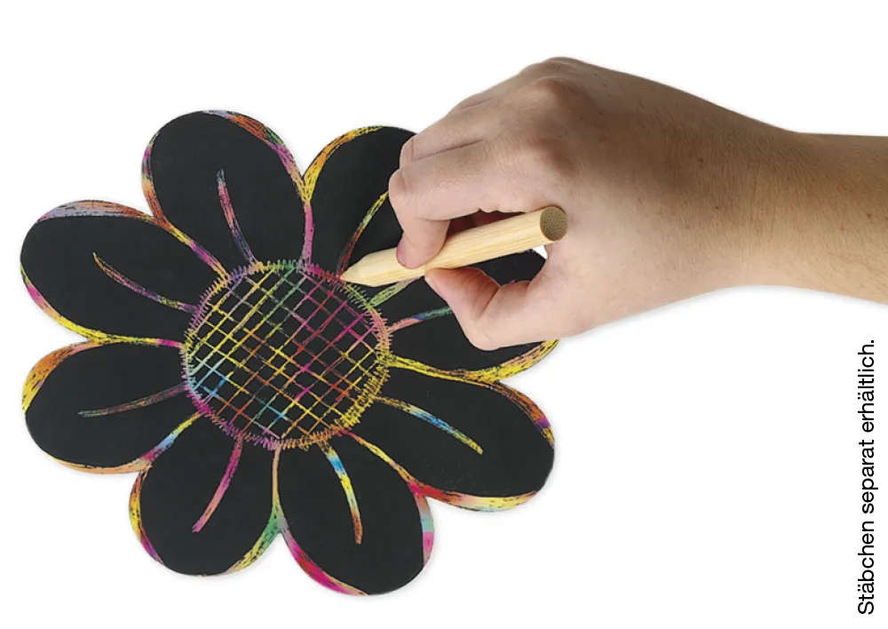 Regenbogen-Kratzpapier, 100 Blatt