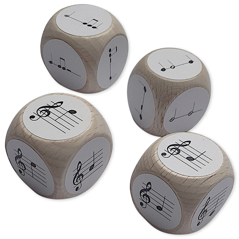 Set Würfel "Pentatonik", 4-tlg.