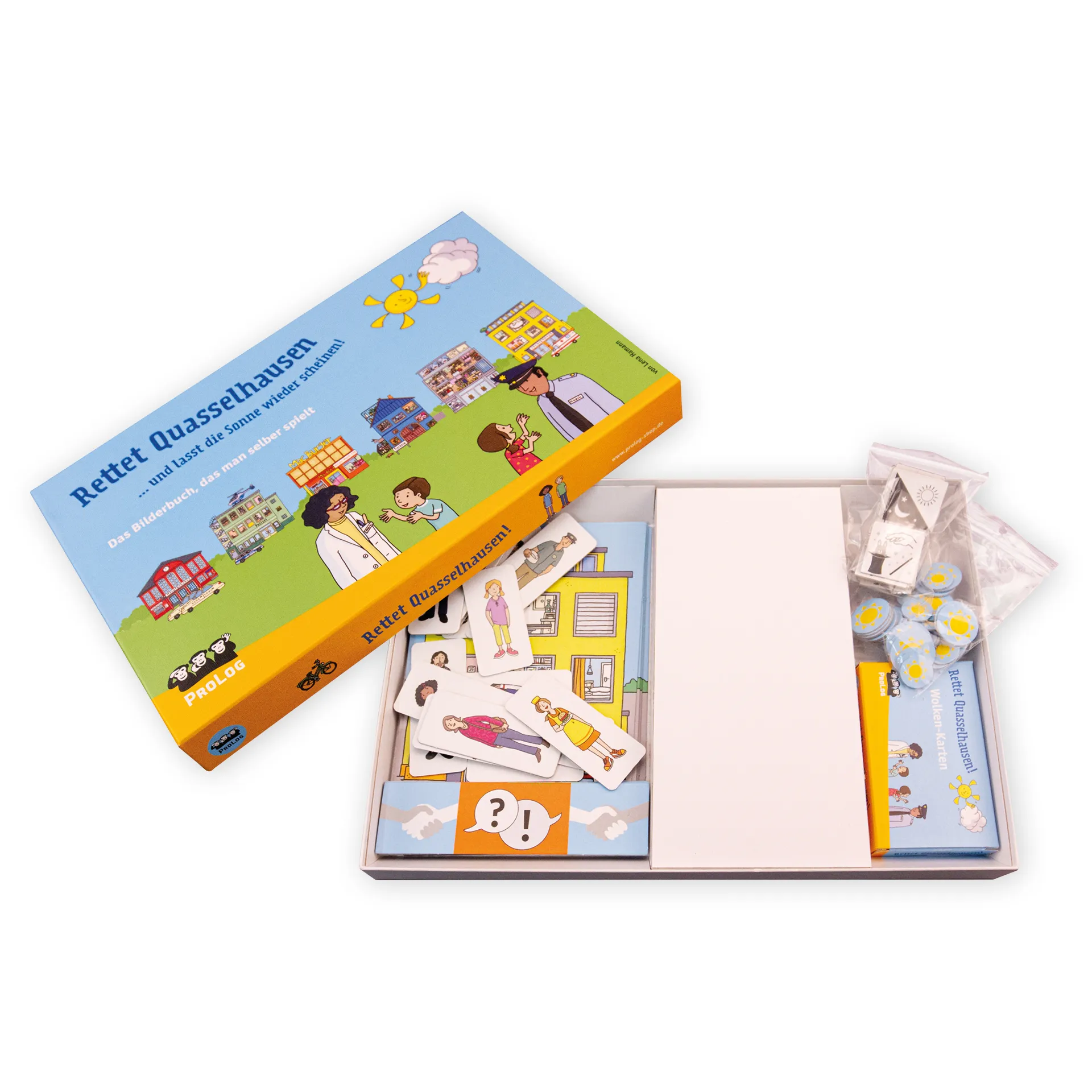 Lernspiel "Rettet Quasselhausen", 182-tlg.