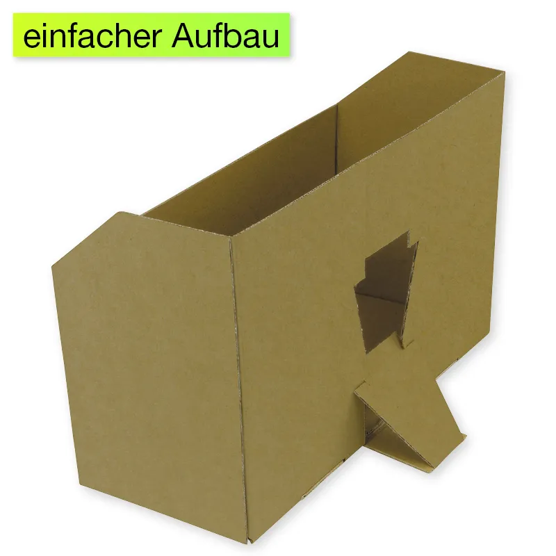 Zestaw Pudełka na karty indeksowe Natura A5 z tektury, otwierane pod kątem, leżą płasko, 5 szt.