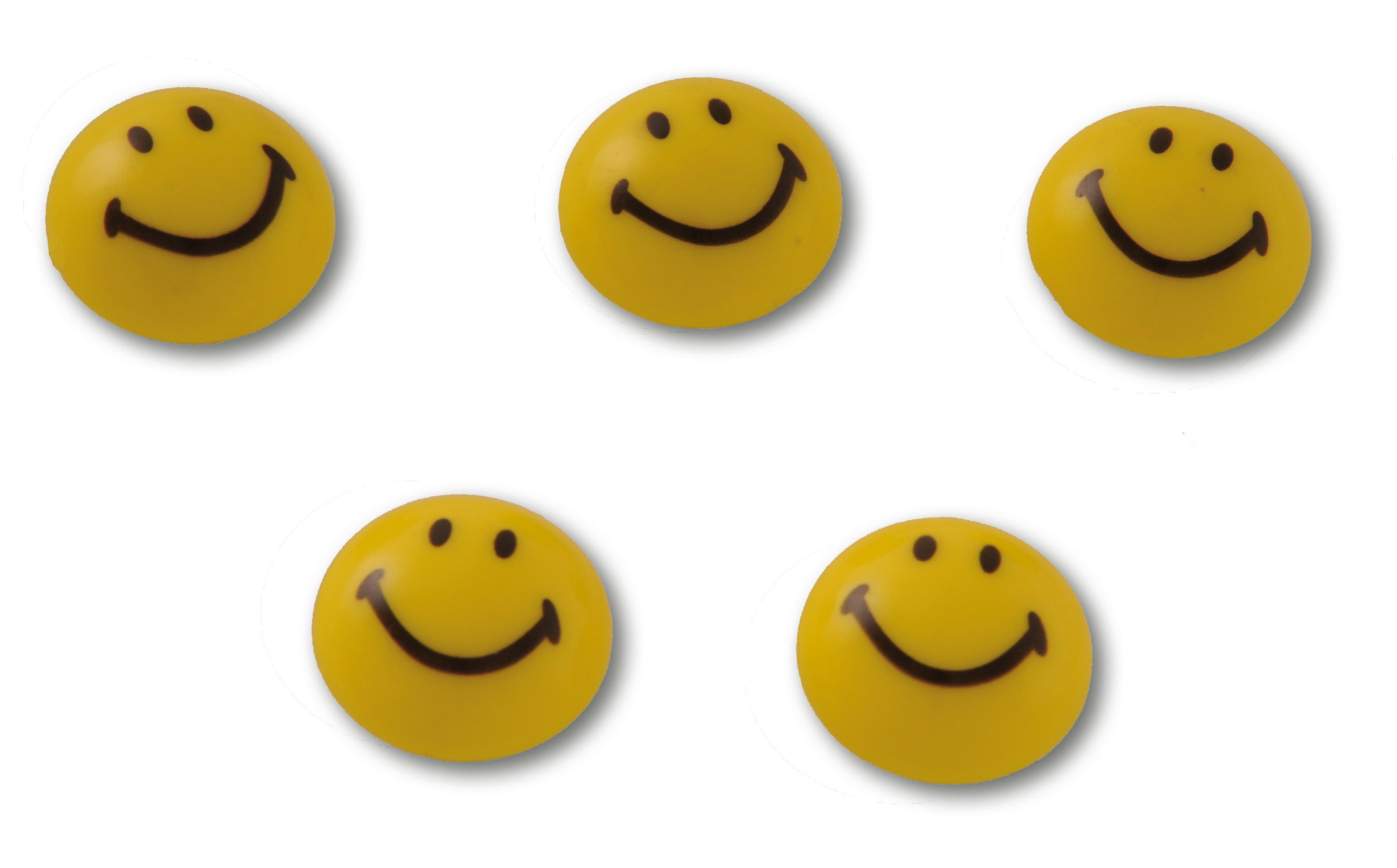 Smileymagneter 20 mm ø, 8 st