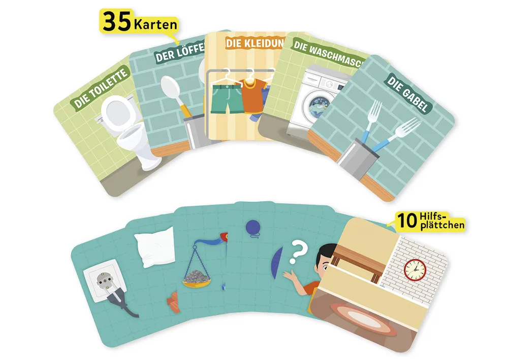 Lernspiel "In meinem Haus - 10x darfst Du raten Junior", 46-tlg.