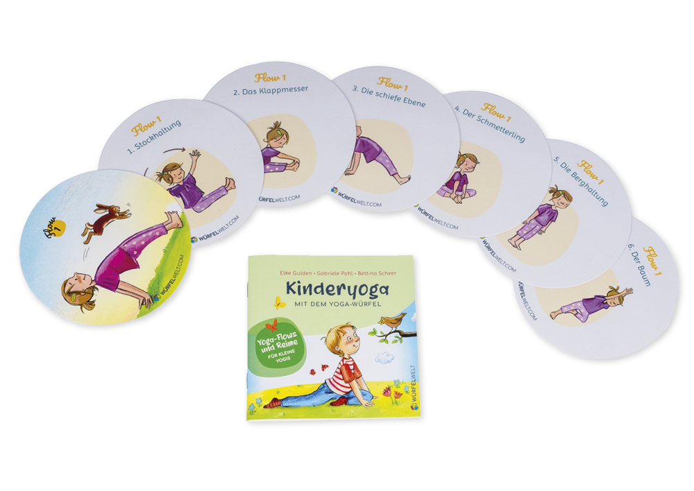 TimeTEX Würfelscheiben "Kinderyoga mit dem Yoga-Würfel", 42 Stück