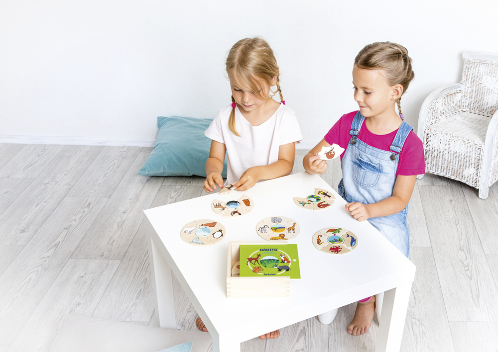 Puzzle-Set "Tierwelten - Lebensräume der Tiere", 45-tlg. Puzzle-Set "Tierwelten - Lebensräume der Tiere", 45-tlg.