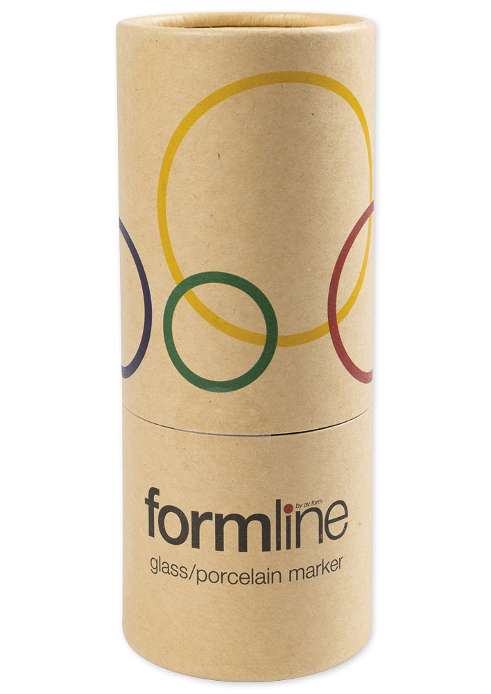 Glas- und Porzellanmaler deckend, Strichstärke 2-4 mm, 10 Stück