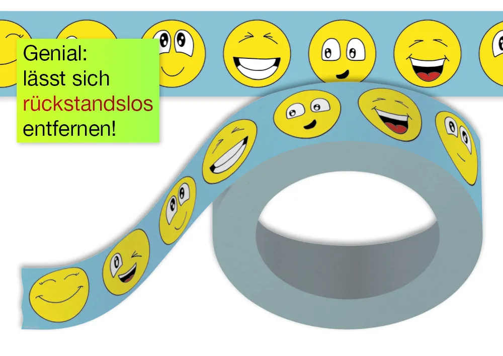 Deko-Band Reispapier 5 cm, selbstklebend, 10m