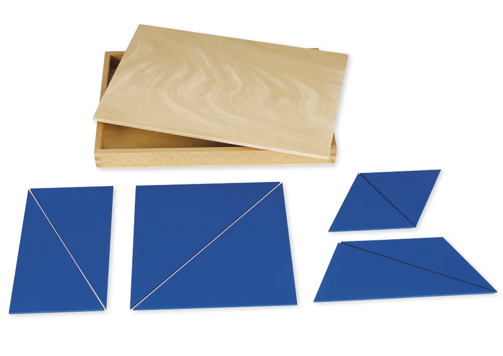 TimeTEX Tolv blå trekanter "Montessori Premium"