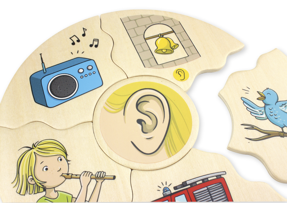 Puzzle Humanico "5 Sinne", 30-tlg.