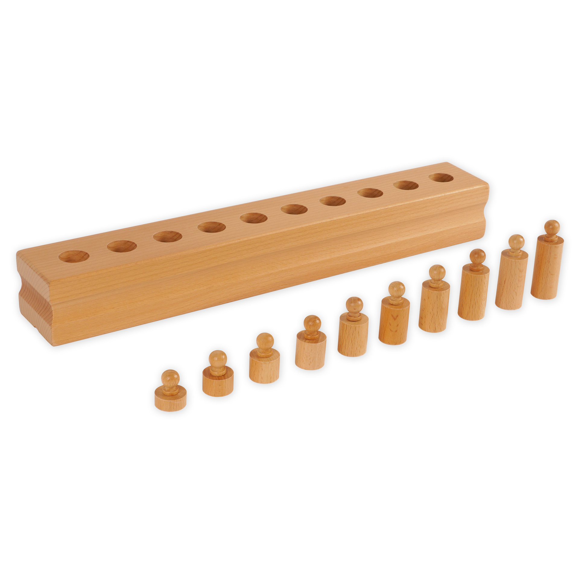 TimeTEX Set Block mit Zylindern 1-4 "Montessori Premium"