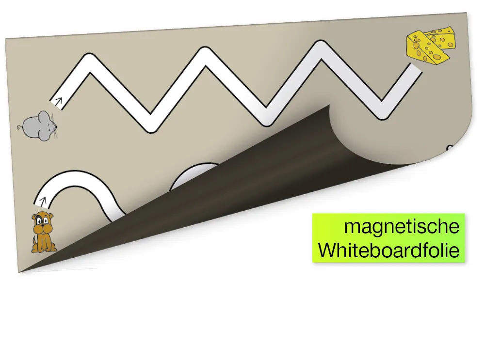 TimeTEX whiteboard demo swingövningar, magnetiska, 2-delade.