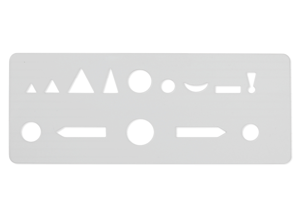 Ord Skiss mall, ca. 175 x 70 mm, 1 mm styrka "Montessori Premium"