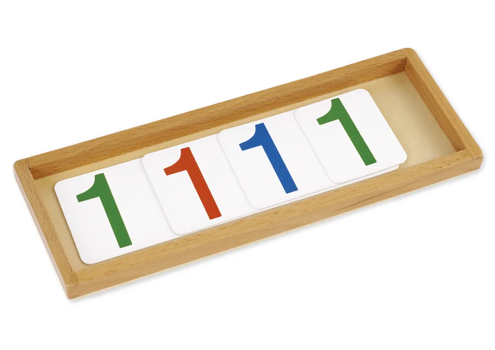 TimeTEX Zahlen 1-1000 für Einführung in das Dezimalsystem, im Tablett "Montessori Premium"