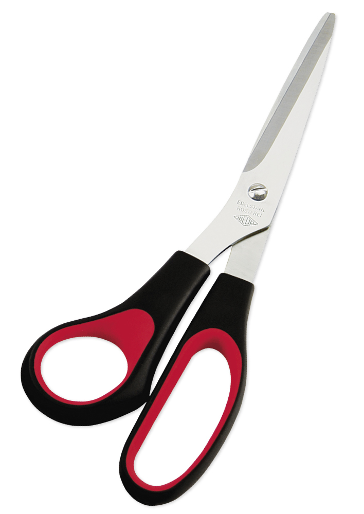 Hagemann Universalschere schwarz/rot 21cm, Rechtshänder