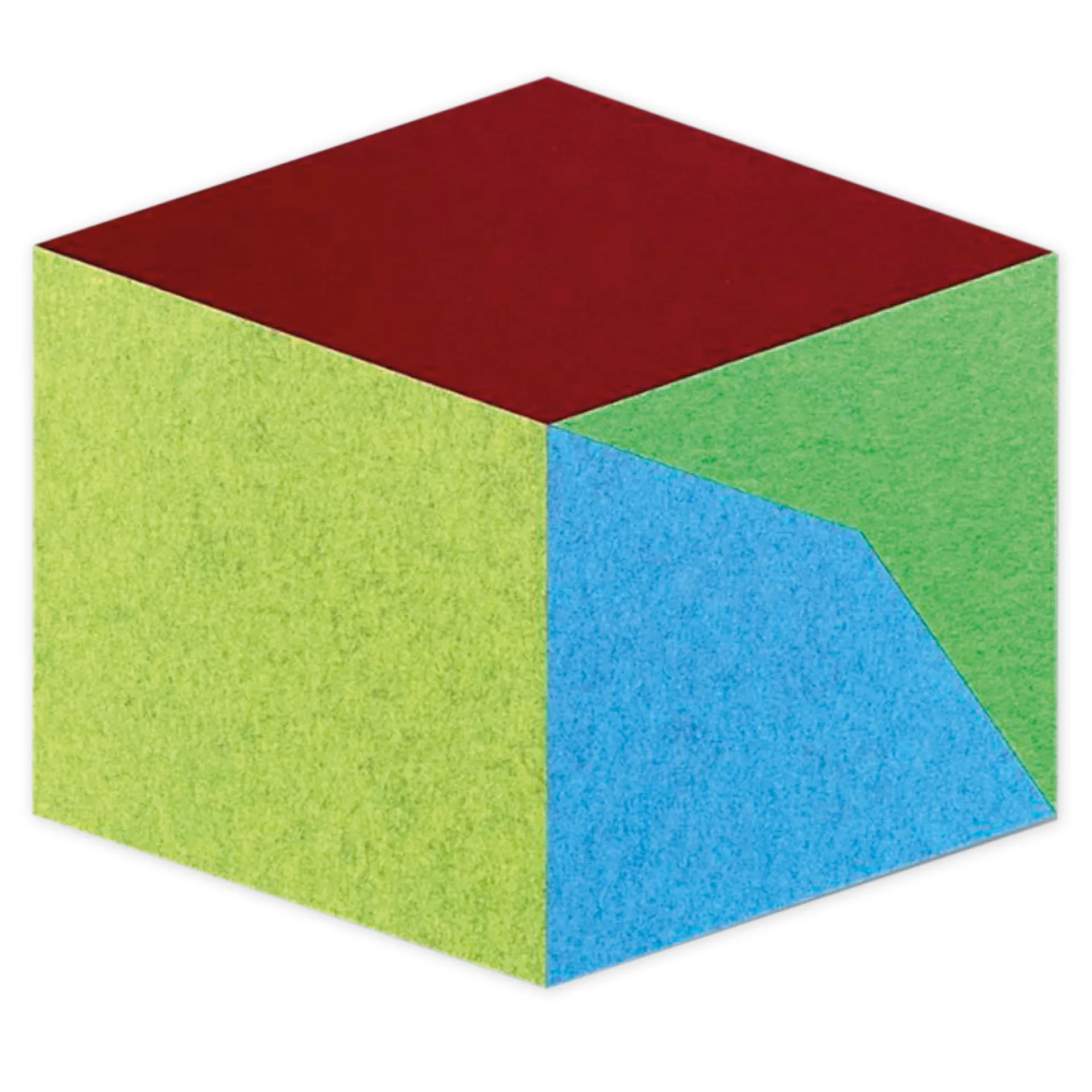 Schallabsorber AcousticArt "4 Würfel", 83x85 cm, 16-tlg.