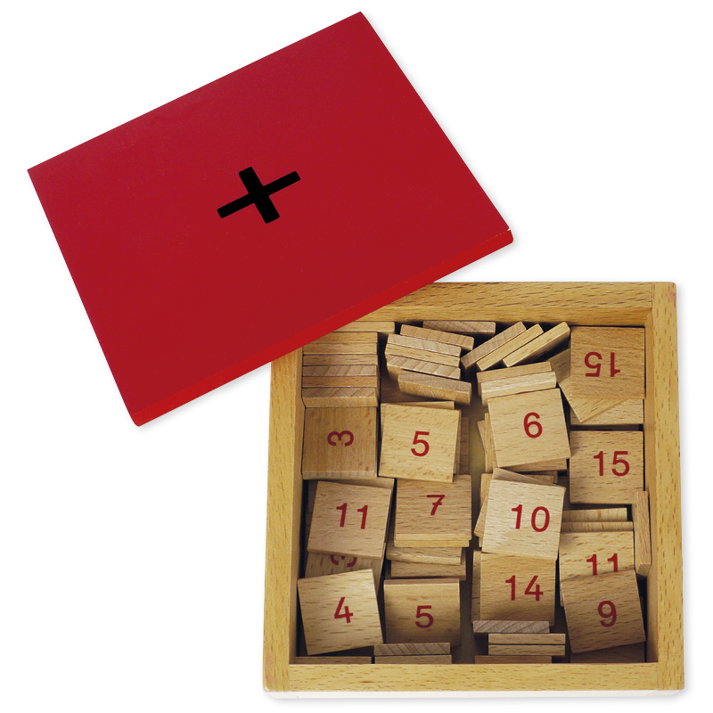 Table de mémorisation de l’addition TimeTEX « Montessori Premium », cadre en bois