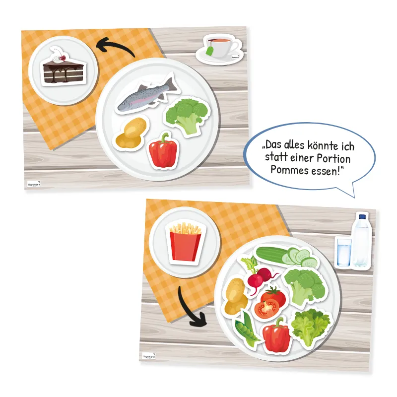 Set Gesunde Mahlzeiten, magnetisch, 61-tlg.