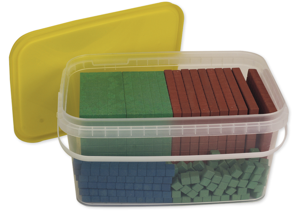 Dienes Grundsortiment Montessori, 121-tlg., RE-Wood, in Stapel-Box "Montessori Premium"