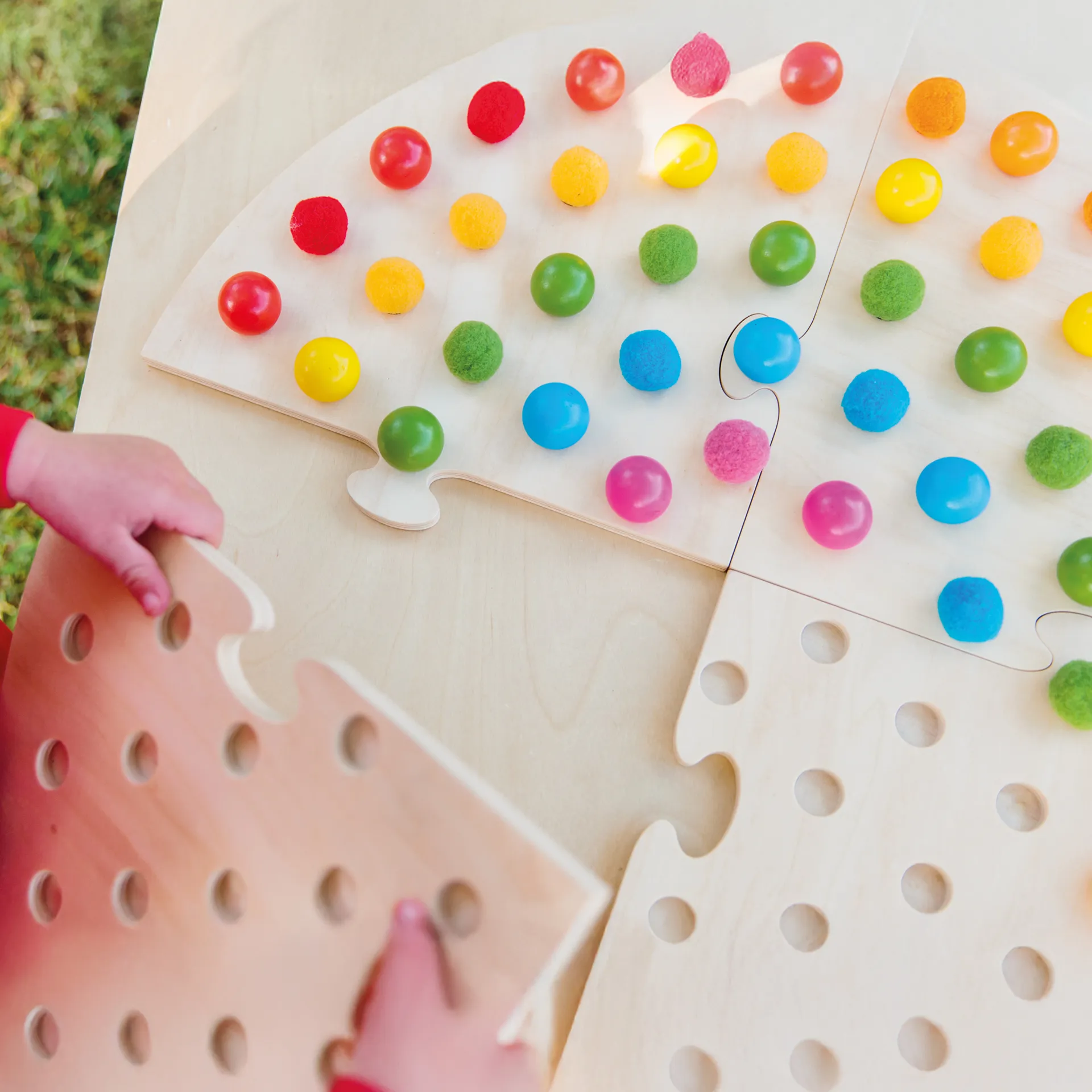 Legespiel "Regenbogen-Legekreis", 184-tlg.