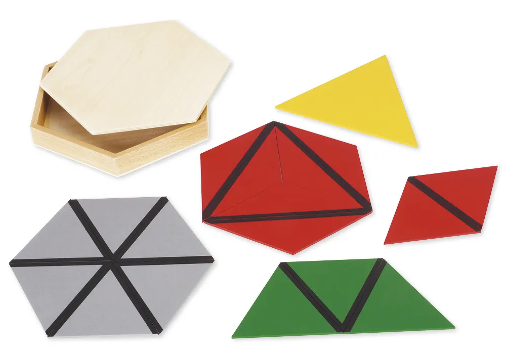5 boîtes de triangles constructeurs TimeTEX « Montessori Premium »