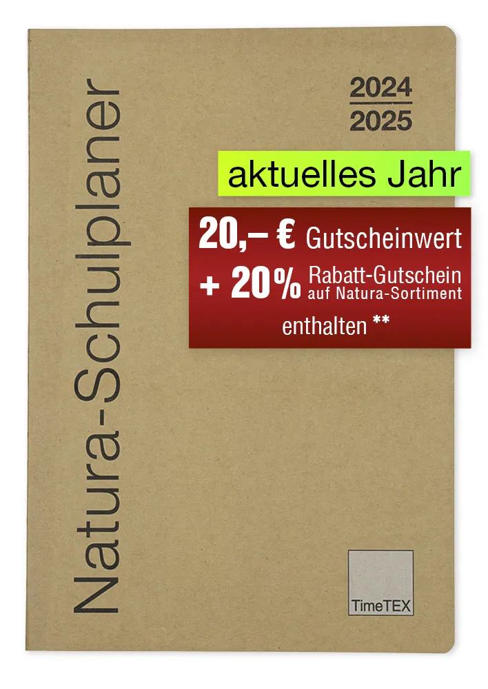 TimeTEX Natura-Schulplaner A4-Plus 2024/2025