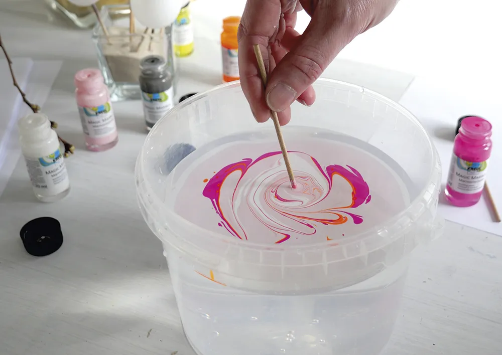 Set KREUL Magic Marble Marmorier-Farben à 20 ml, 6-tlg.